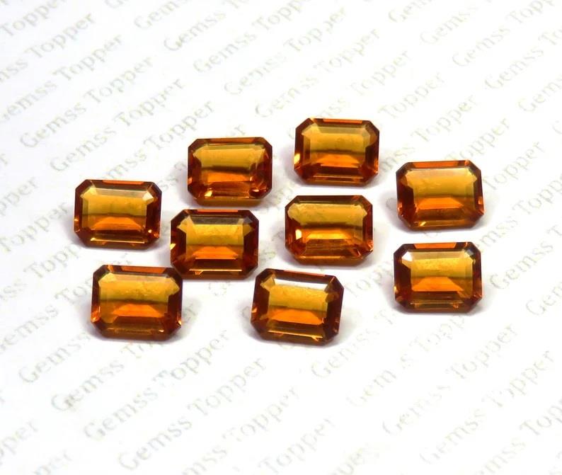 Brandy Quartz 8x10 mm Octagon Cut